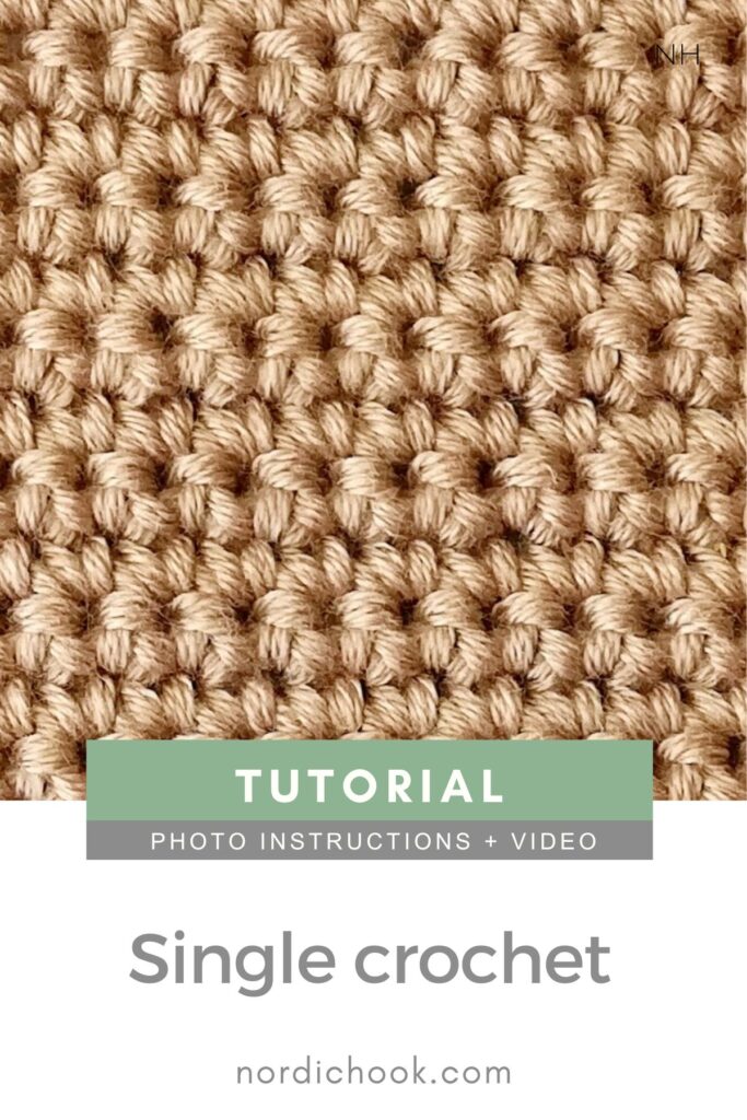 Crochet stitch video tutorial: Single crochet