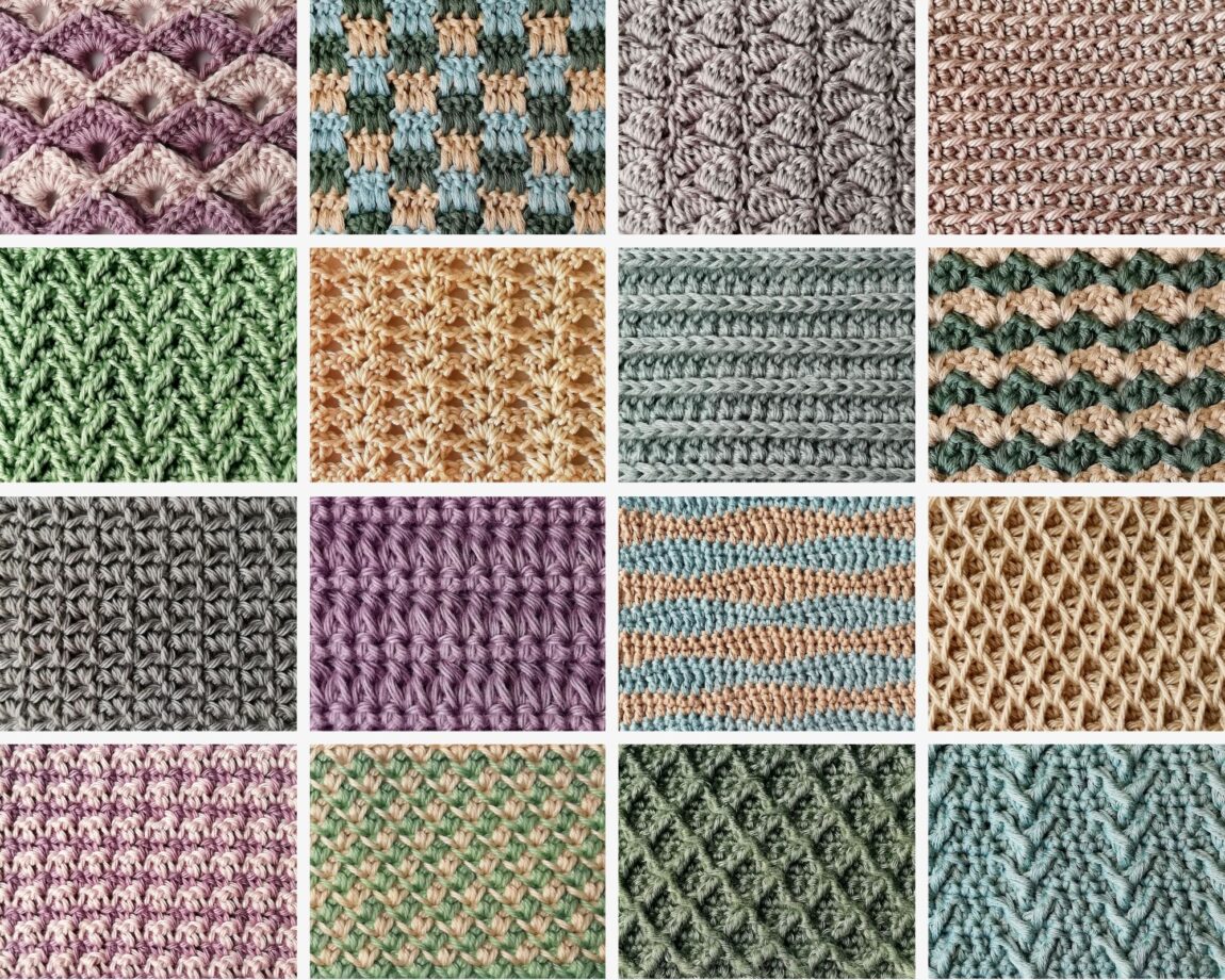 50 beautiful crochet stitches