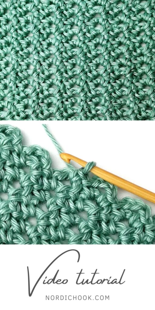 Crochet stitch photo and video tutorial: The winkle picot stitch