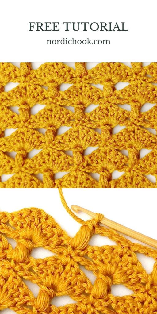 Crochet stitch tutorial: The squid stitch