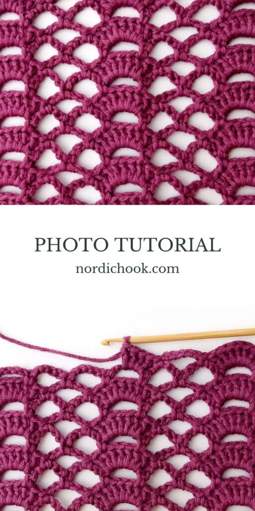 Crochet stitch tutorial: The stacked arches and eyelet stitch