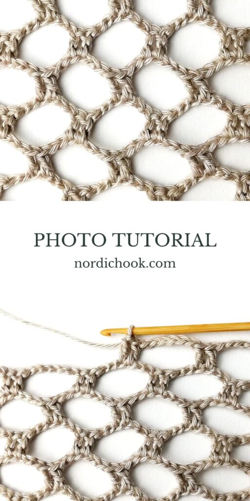 Crochet stitch tutorial: The large mesh stitch