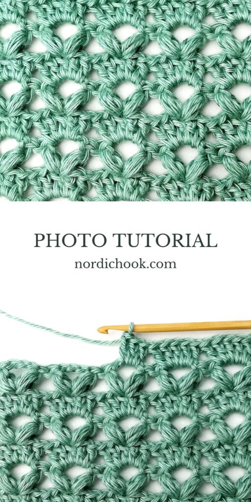 Crochet stitch tutorial: Block and puff V stitch