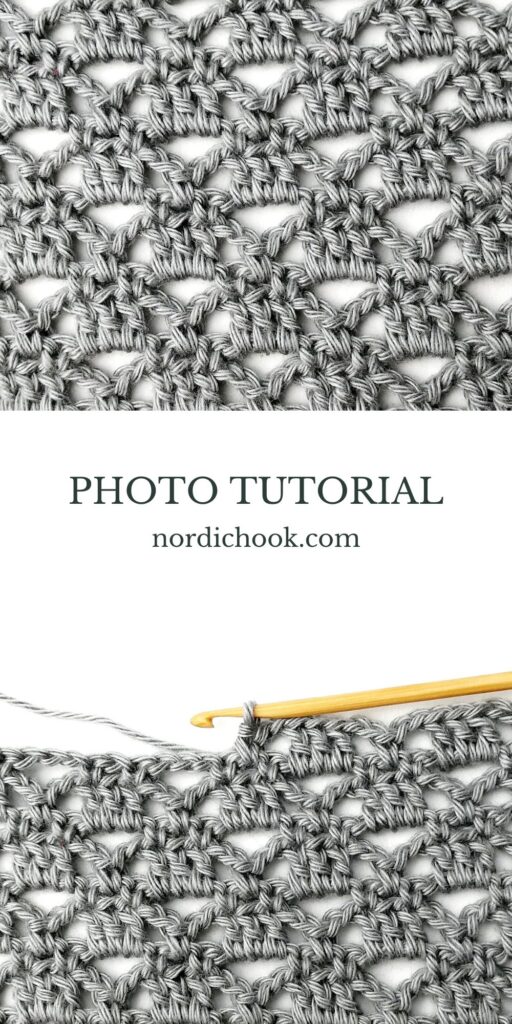 Crochet stitch tutorial: The lacy pyramid stitch