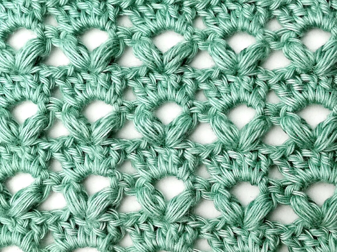 Crochet stitch tutorial: The block and puff V stitch