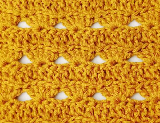 Crochet stitch tutorial: The lacy shells and waves stitch