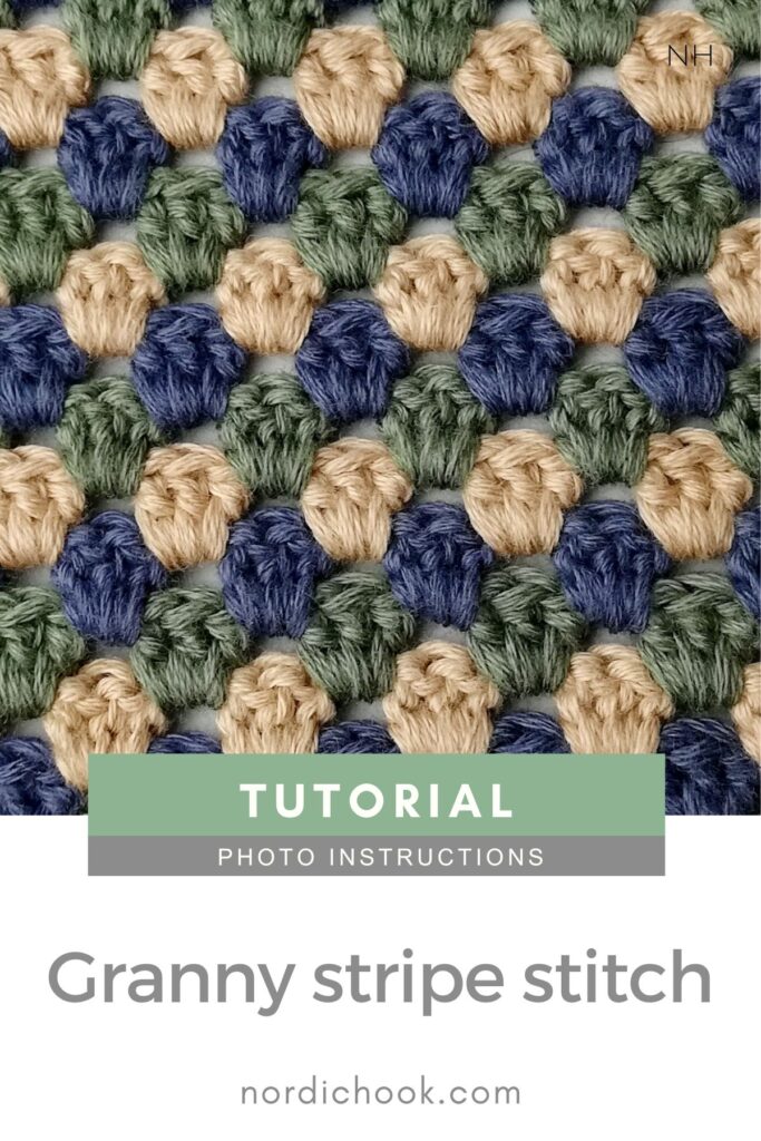 Crochet stitch tutorial: The granny stripe stitch