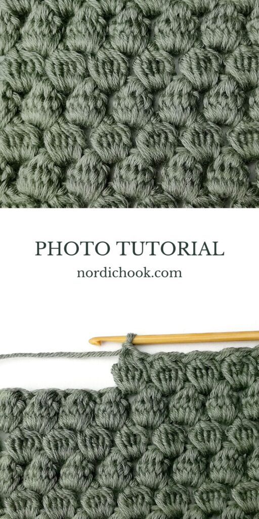 Crochet stitch tutorial: Uneven large cluster stitch