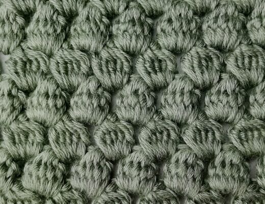 Crochet stitch tutorial: Uneven large cluster stitch