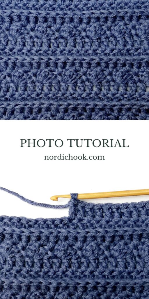 Crochet stitch tutorial: Silt and ridge stitch
