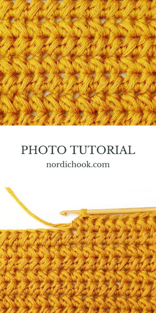 Crochet stitch tutorial: Paired half double crochet