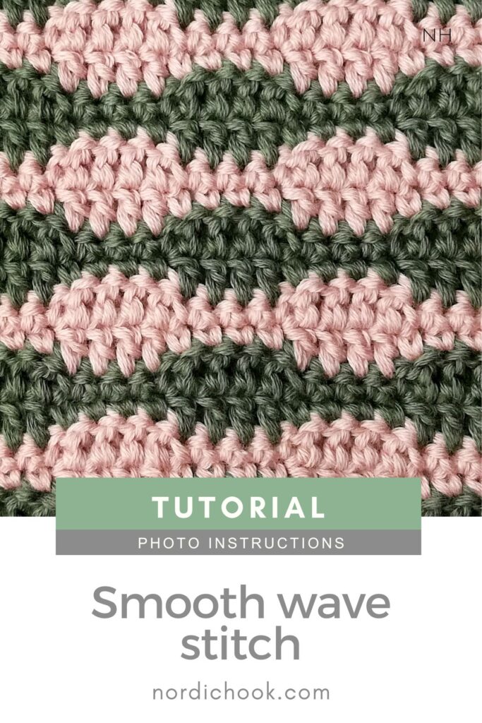 Crochet stitch tutorial: Smooth wave stitch