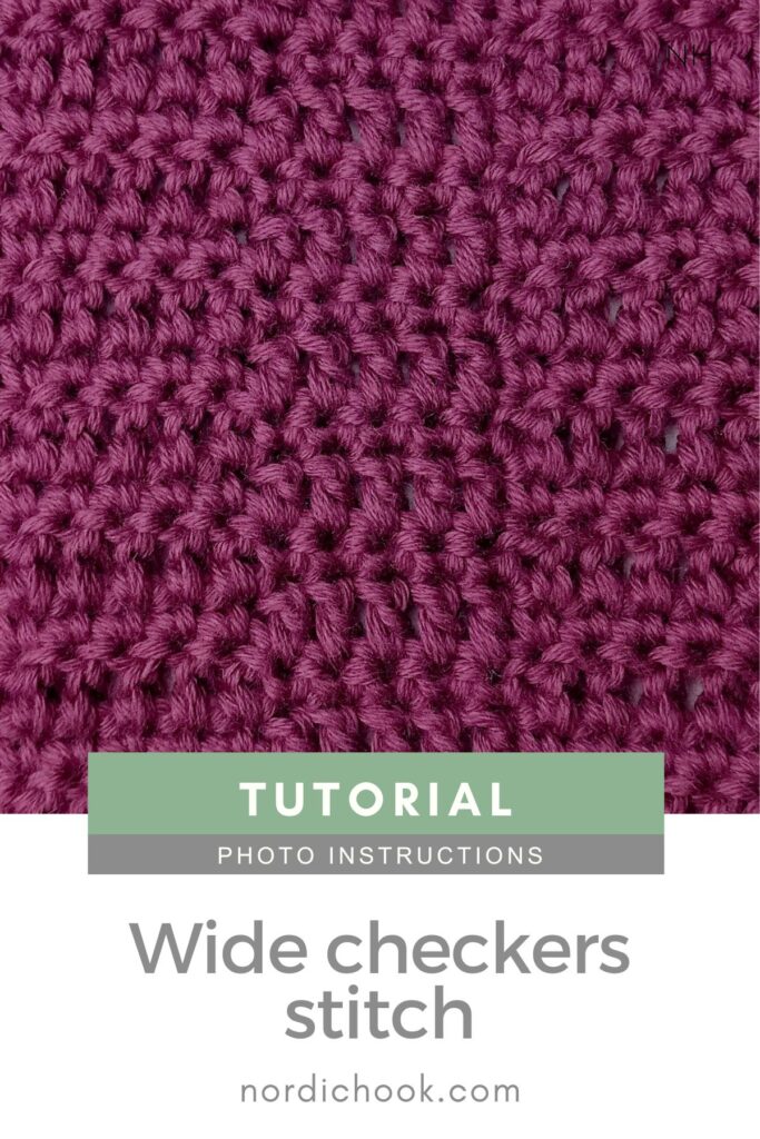 Crochet stitch tutorial: Wide checkers stitch