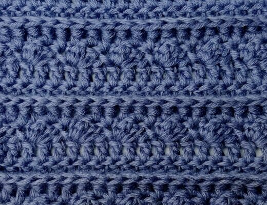 Crochet stitch tutorial: Silt and ridge stitch