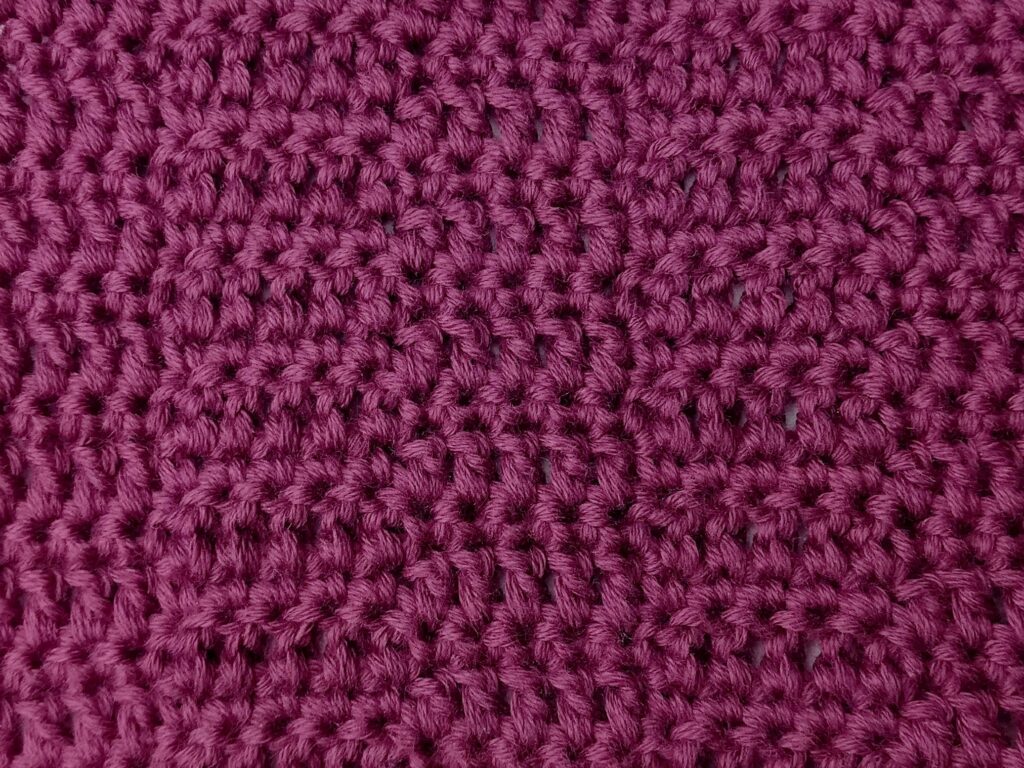 Crochet stitch tutorial: Wide checkers stitch