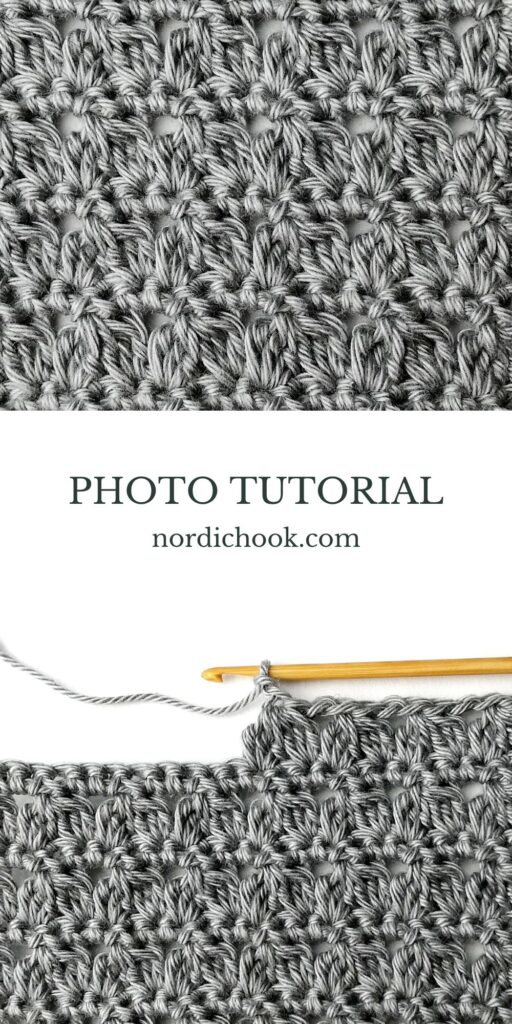 Crochet stitch tutorial: Twin clusters stitch