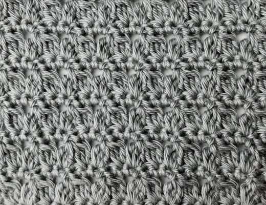 Crochet stitch tutorial: Twin clusters stitch