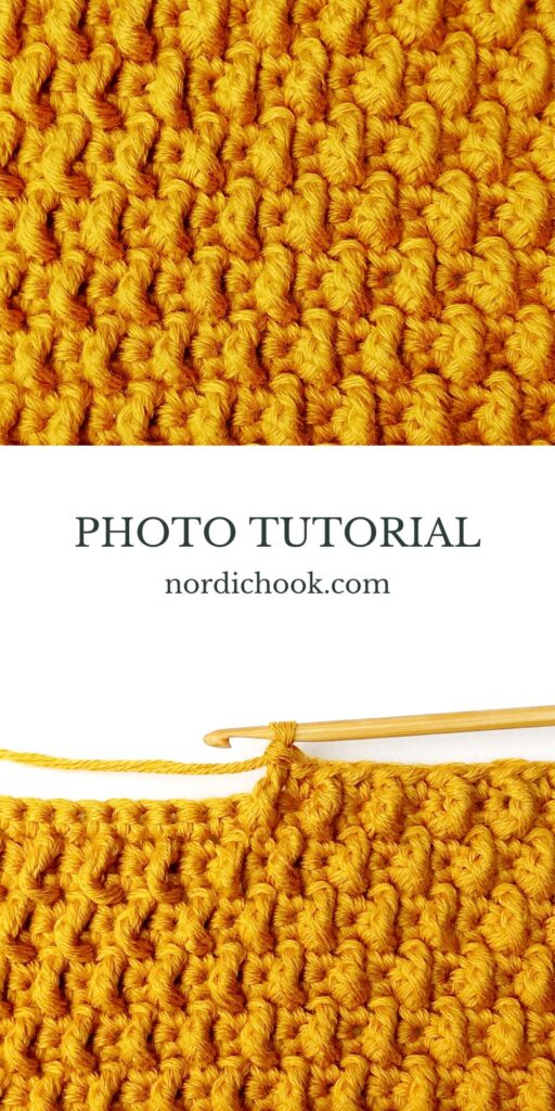 Crochet stitch tutorial: Textured granite stitch