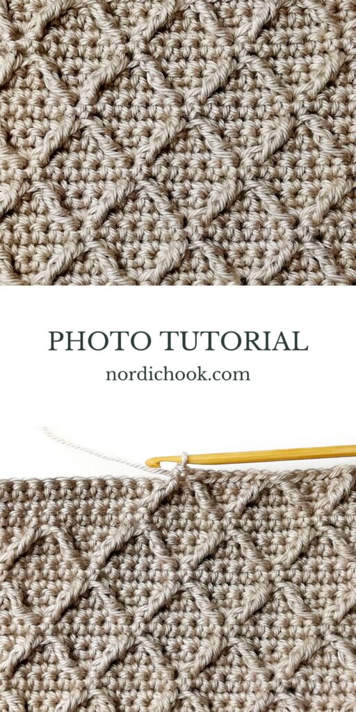 Crochet stitch tutorial: Lattice stitch
