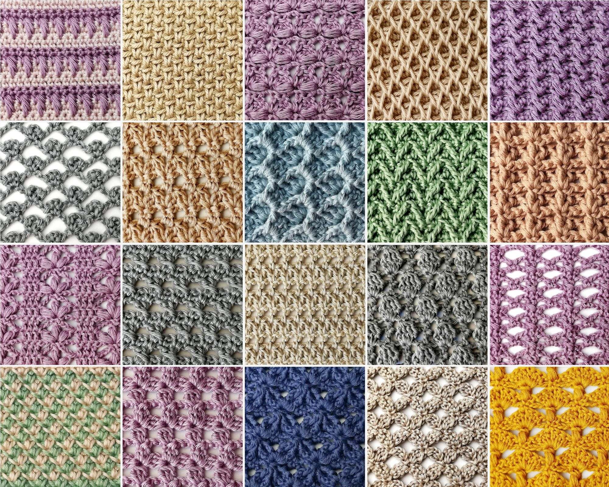 20 Unique Crochet Stitches Nordic Hook Crochet Stitch Tutorials