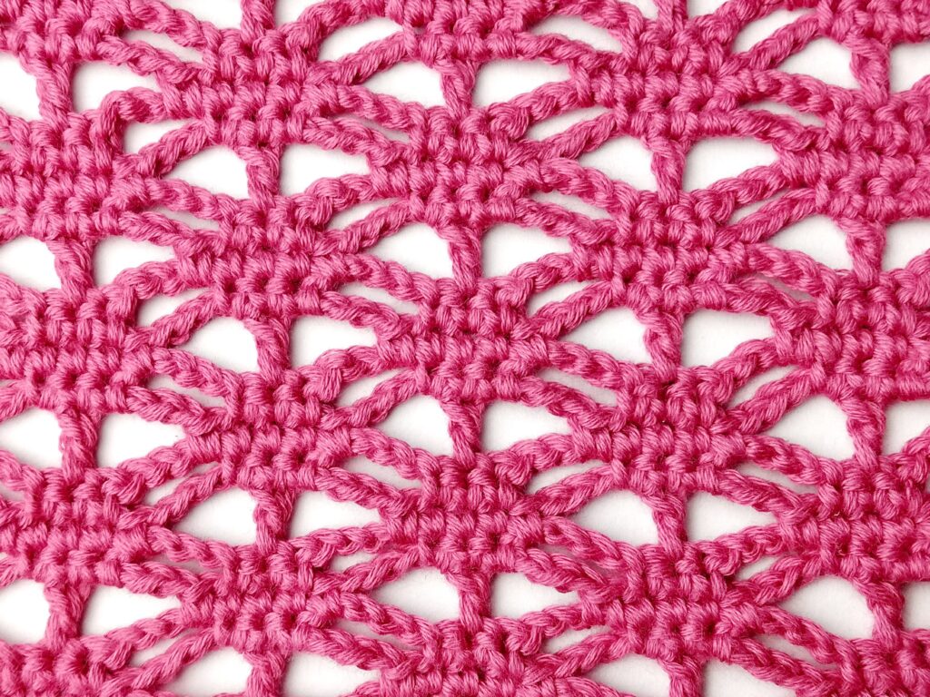 Crochet stitch tutorial: Lacy spider stitch
