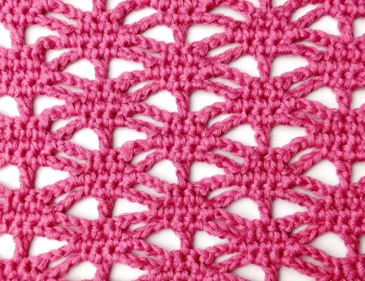 Crochet stitch tutorial: Lacy spider stitch