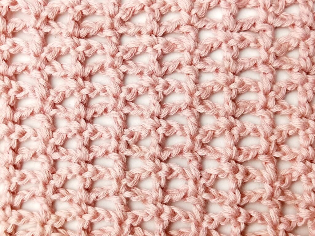 Crochet stitch tutorial: Simple mixed mesh stitch