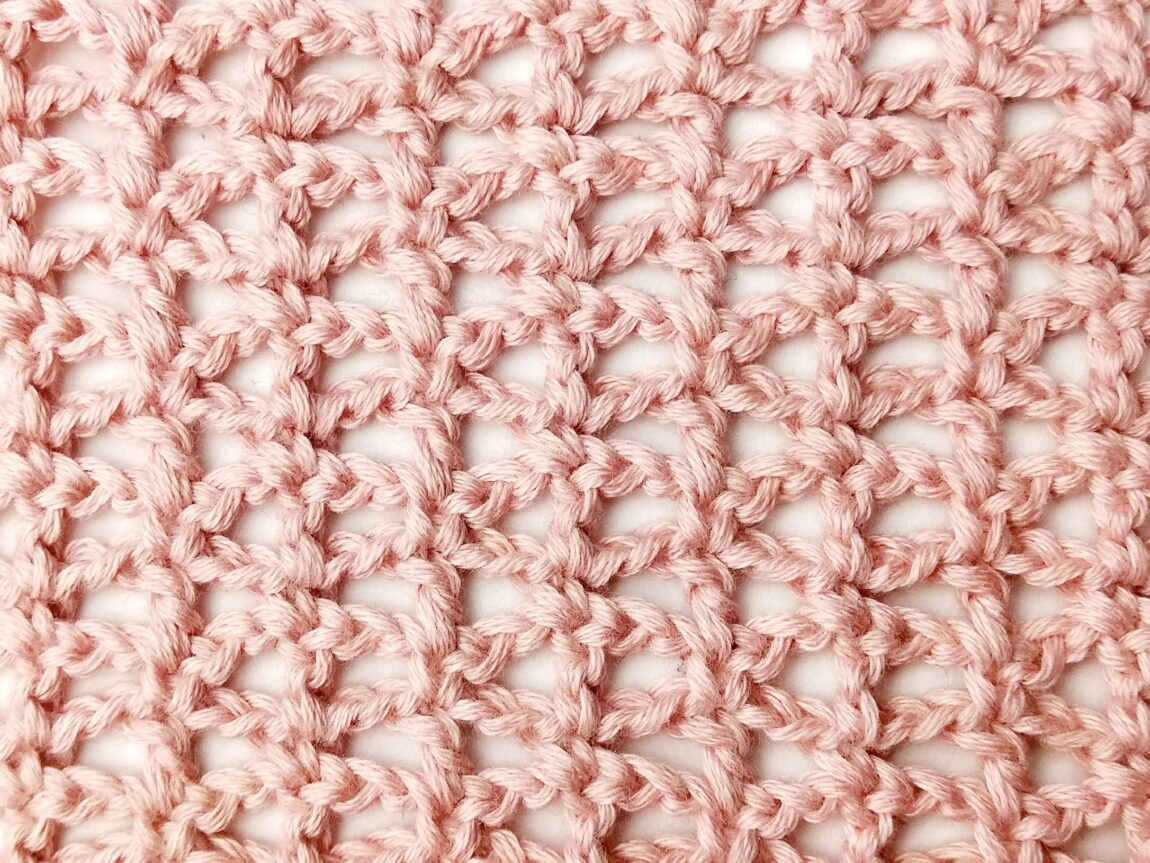 Crochet stitch tutorial: Simple mixed mesh stitch