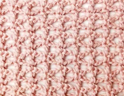 Crochet stitch tutorial: Simple mixed mesh stitch