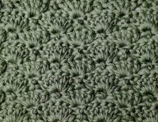 Crochet stitch tutorial: Simple uneven shell stitch