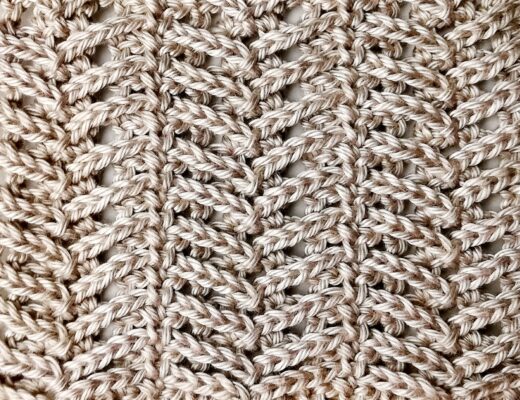 Crochet stitch tutorial: Wide herringbone stitch