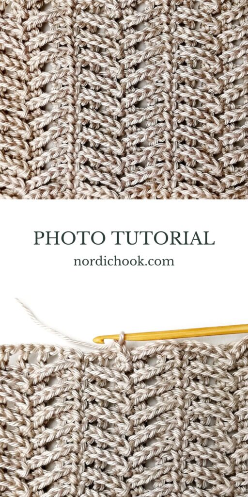 Crochet stitch tutorial: Wide herringbone stitch