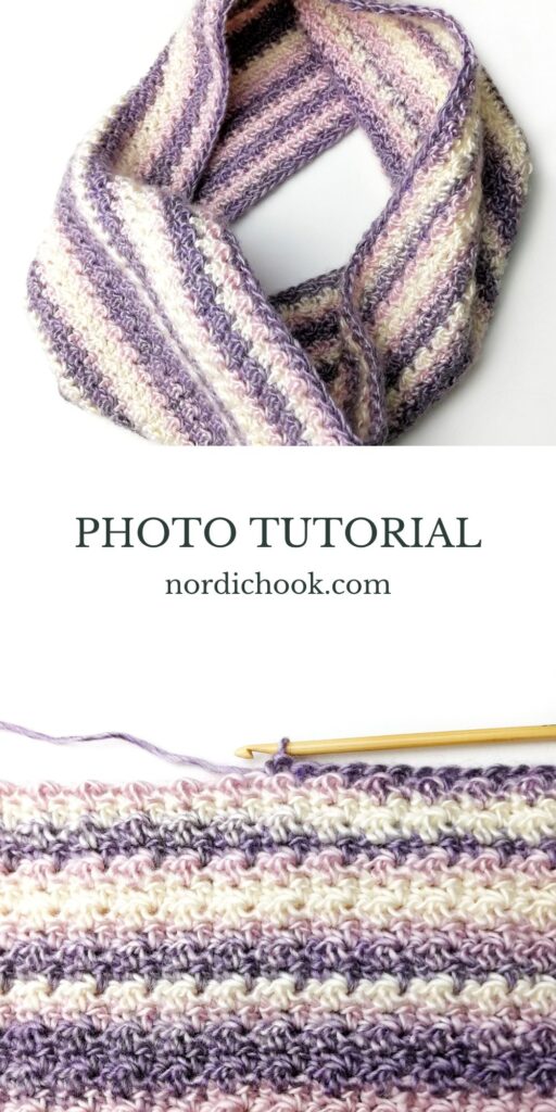 Free crochet pattern and photo tutorial: Crochet cowl Melissa
