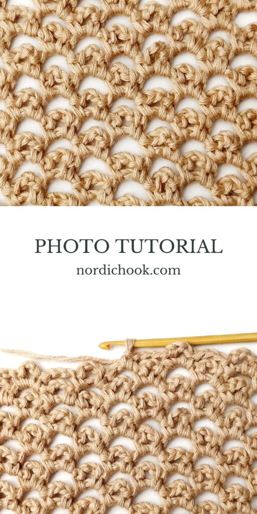 Crochet stitch tutorial: Little arches stitch
