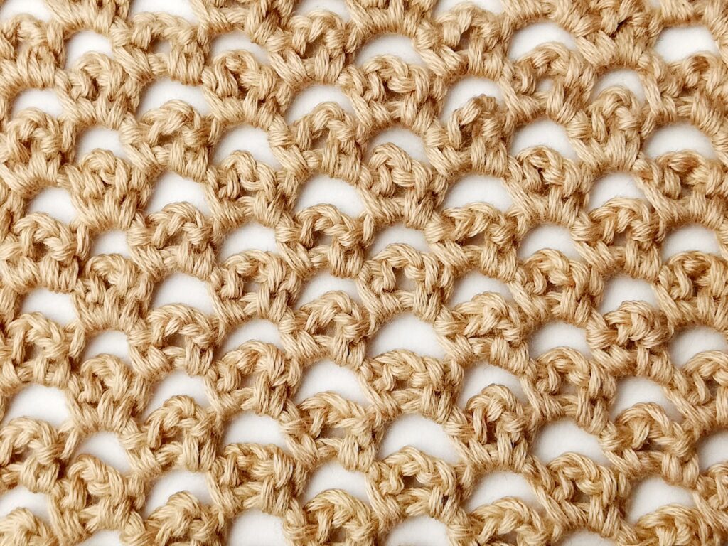 Crochet stitch tutorial: Little arches stitch