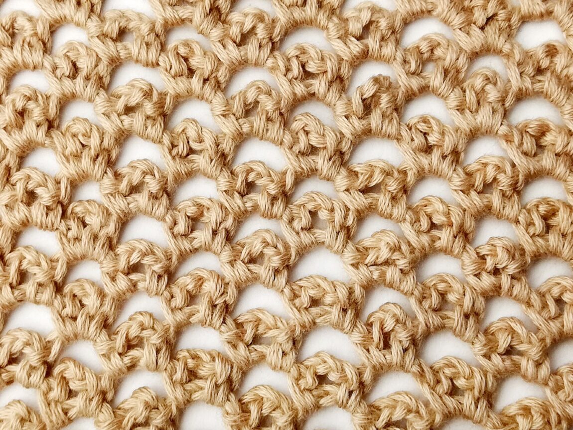Crochet stitch tutorial: Little arches stitch