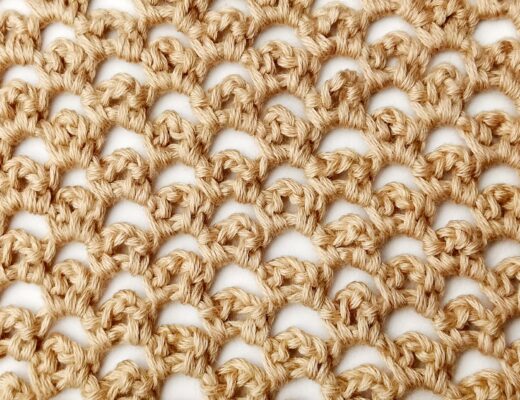 Crochet stitch tutorial: Little arches stitch