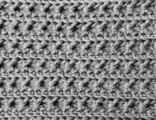 Crochet stitch tutorial: Open ridge stitch