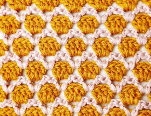 Crochet stitch tutorial: Simple cupcake stitch