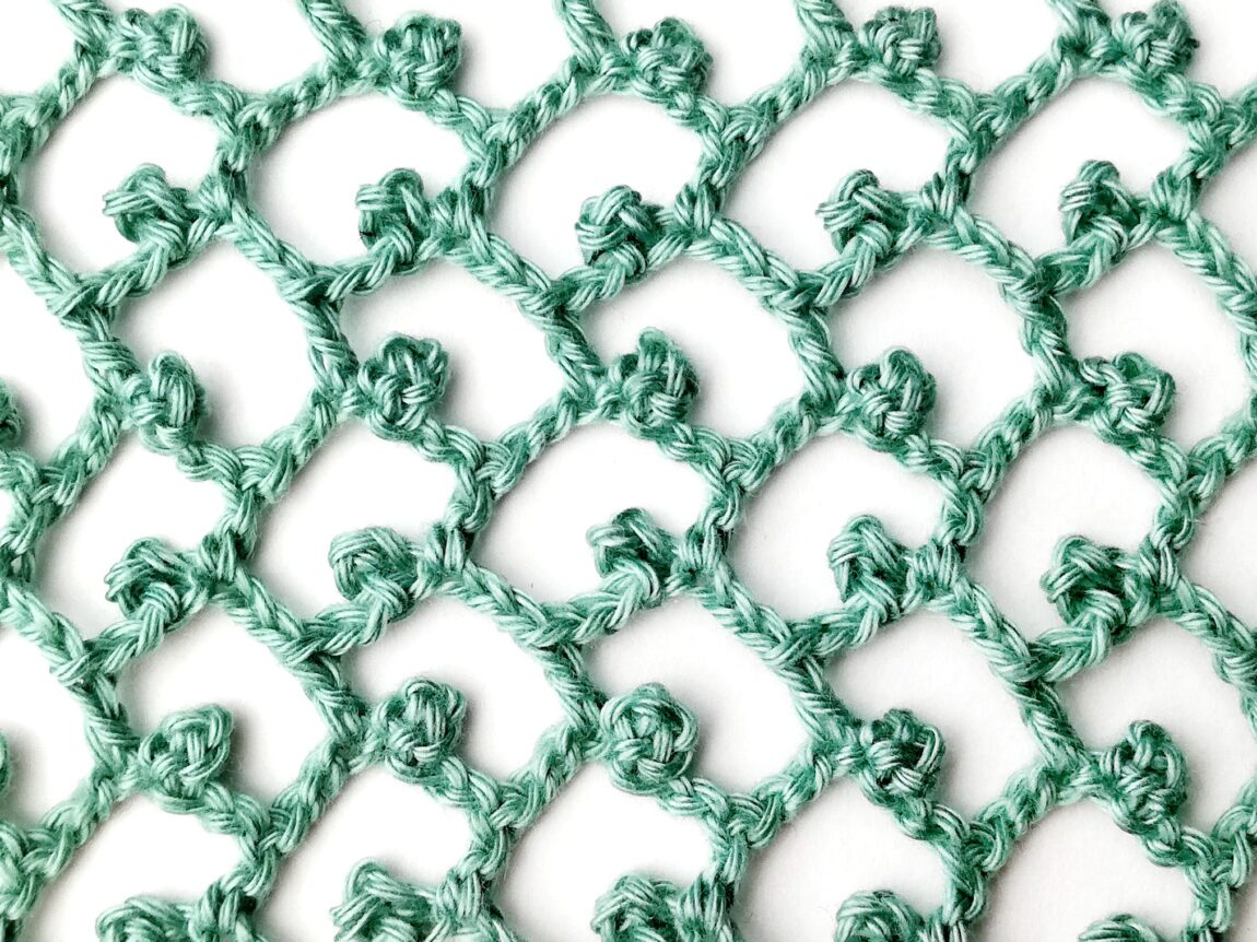 Crochet stitch tutorial: Wild net stitch