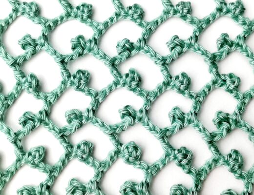 Crochet stitch tutorial: Wild net stitch