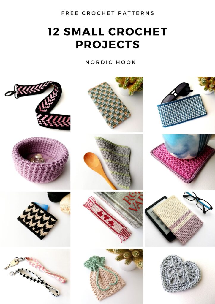 12 small crochet projects