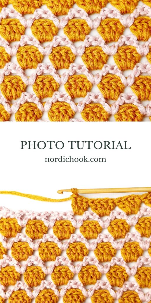 Crochet stitch tutorial: Simple cupcake stitch