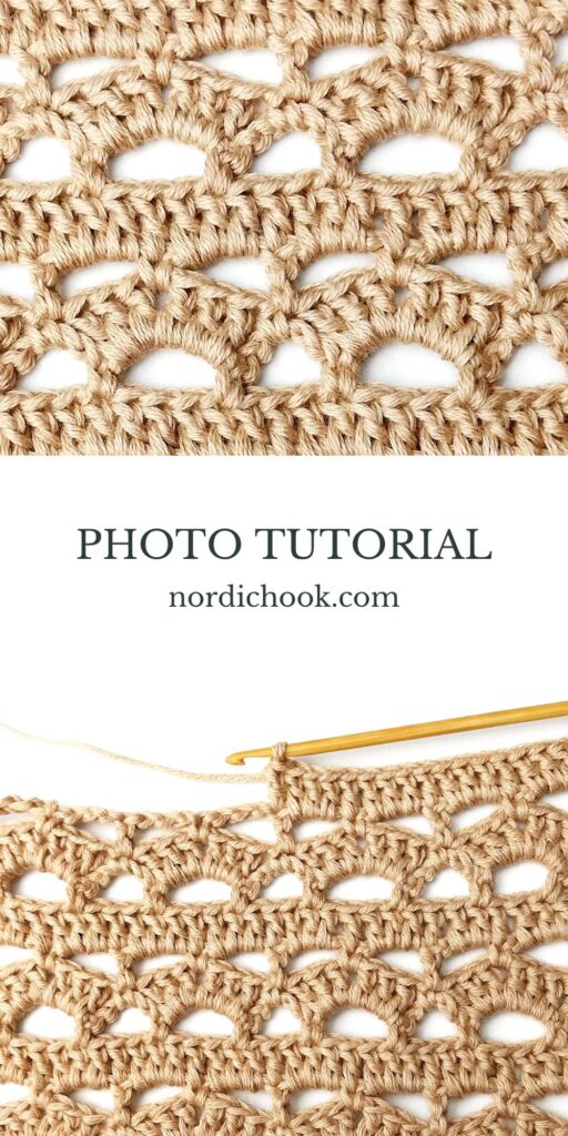 Crochet stitch tutorial: Aligned crown stitch
