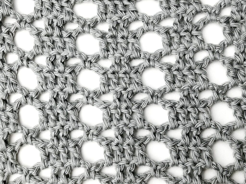 Crochet stitch tutorial: Belgian mesh stitch