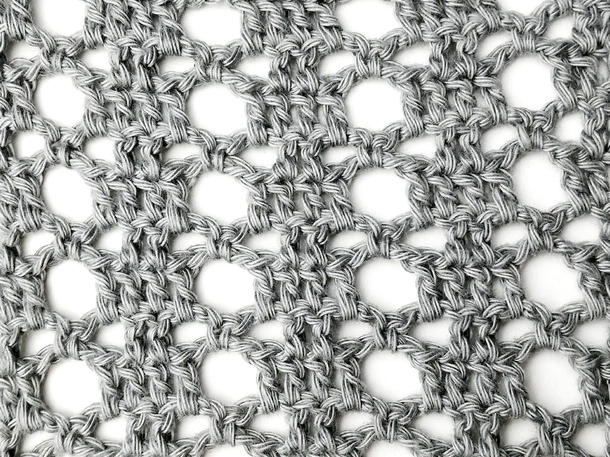 Crochet stitch tutorial: Belgian mesh stitch
