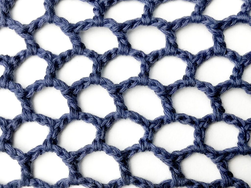 Crochet stitch tutorial: Double crochet net stitch