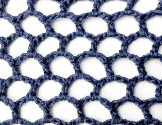 Crochet stitch tutorial: Double crochet net stitch