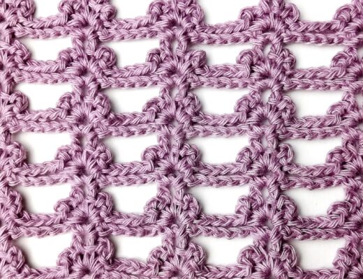 Crochet stitch tutorial: Honeysuckle stitch