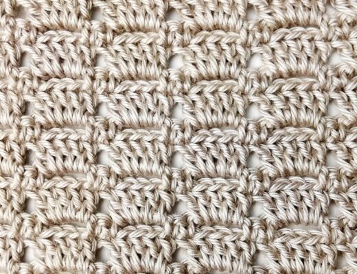 Crochet stitch tutorial: Linked block stitch